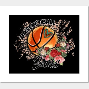 Aesthetic Pattern Suns Basketball Gifts Vintage Styles Posters and Art